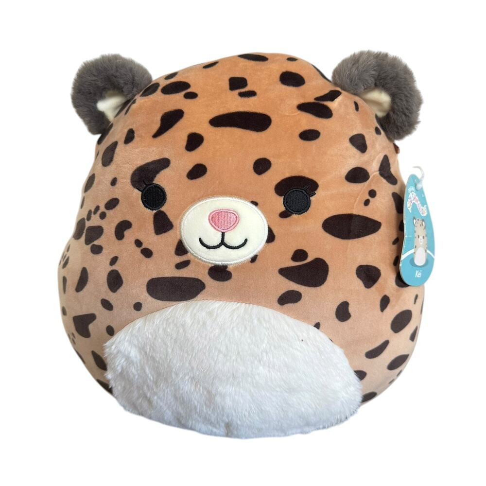 Squishmallows 2021 Kei The Cheetah Big Cat 12" Plush Toy Decor W/ Hang Tag